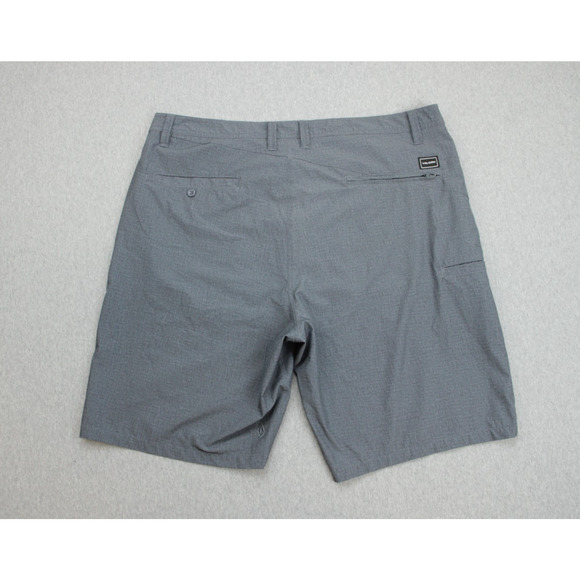 Volcom Shorts Mens 40 Gray Chino Stretch True To This 10" Inseam - Picture 2 of 6